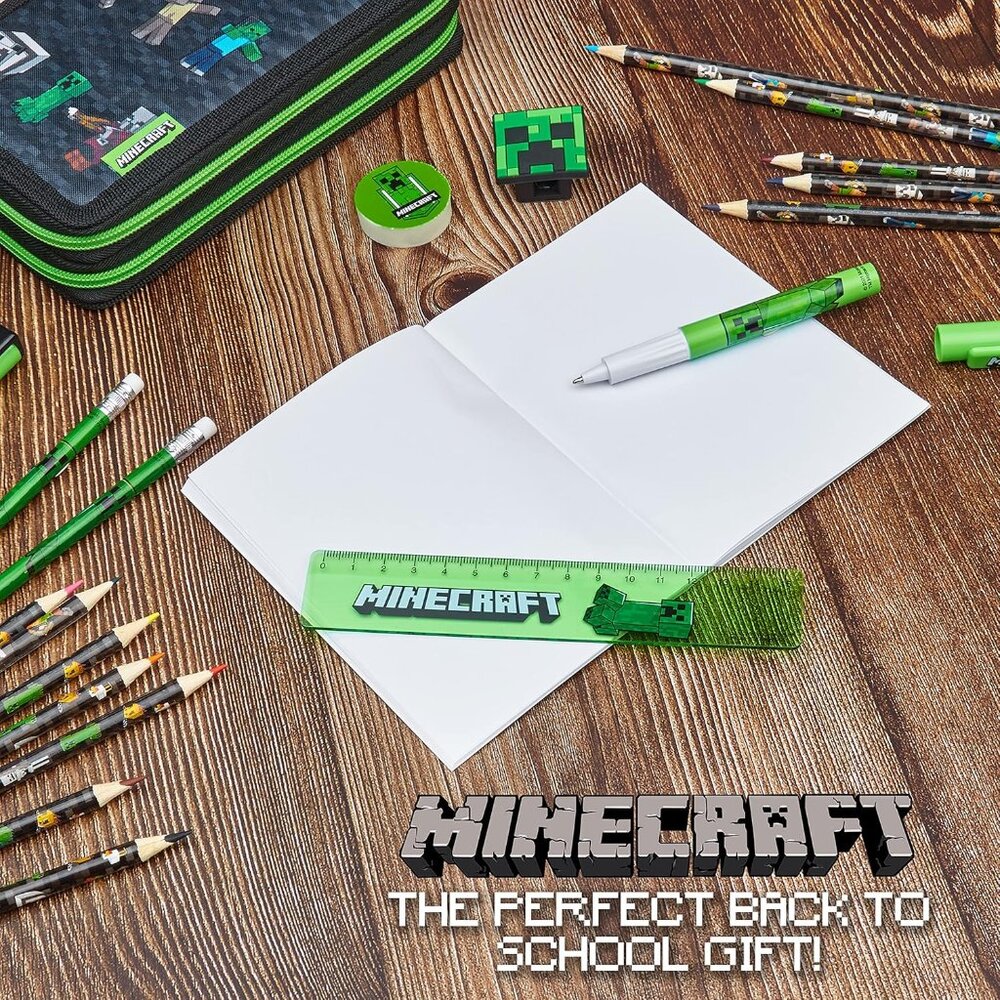 Kids Pencil Case Stationery Pens Colored Pencils Notebook School Supplies Gamer - Picture 4 of 7